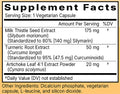 Milk Thistle with Artichoke & Turmeric Ingredients
