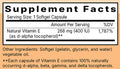 Natural Vitamin E Ingredients