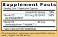 Vitamin D3 + K2 Ingredients