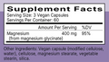 Magnesium Glycinate 400mg Ingredients