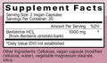 Berberine HCL 1000mg Ingredients