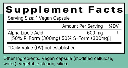 Alpha Lipoic Acid Ingredients