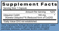 Ubiquinol CoQ10 Ingredients