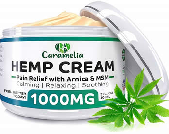 caramelia hemp cream front label