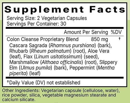 Colon Cleanse Ingredients