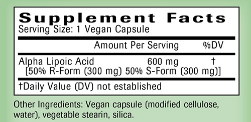 Alpha Lipoic Acid Ingredients